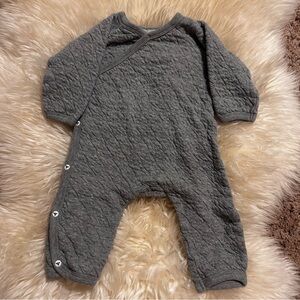 Burt’s Bees Grey Organic Cotton Onesie Sz Preemie